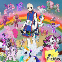 pony girl - Free animated GIF