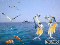 oceano animovaný GIF