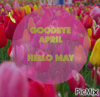 Goodbye April, Hello May - GIF animado gratis