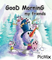 good morning my friends - GIF animado gratis