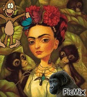 Frida y amigos анимированный гифка