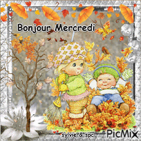 bonjour mercredi - Animovaný GIF zadarmo