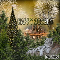 Happy New Year 2022! - GIF animé gratuit