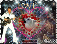 INDIAN WOLF ELVIS LOVE - Free animated GIF