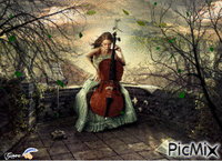 violino animovaný GIF