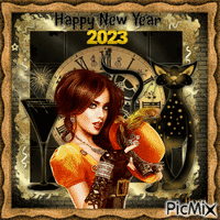 🥂Happy New Year 2023🥂 - Gratis geanimeerde GIF