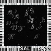 frame music by sal - GIF animé gratuit