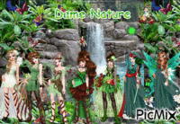 dame nature - Бесплатный анимированный гифка