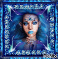 princesse bleu - Gratis geanimeerde GIF