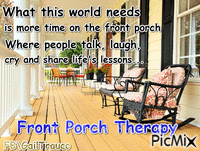 Front Porch Therapy - GIF animado gratis
