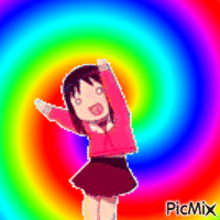 osaka rainbow wow - Безплатен анимиран GIF