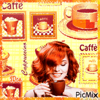 Café orange Animated GIF