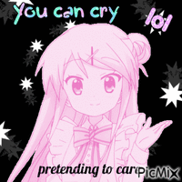 pretending to care animeret GIF