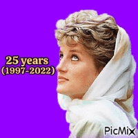 Princess Diana 25 years - Nemokamas animacinis gif