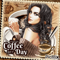 Journée internationale du café....concours - Ücretsiz animasyonlu GIF