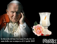 Giovanni Paolo II анимированный гифка