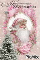 Pink Christmas Gif Animado