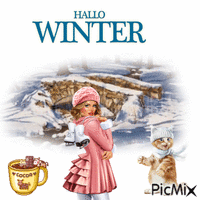 Hallo Winter In December animēts GIF