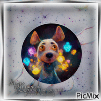 Magischer Hund - Бесплатный анимированный гифка