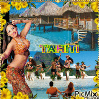 TAHITI Polineisia Francais - Бесплатный анимированный гифка