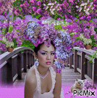 Fleurs de lilas - Animovaný GIF zadarmo
