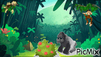 Hungry Ape - GIF animado grátis