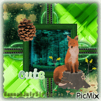 (♥)The Fox in the Woods(♥) animirani GIF