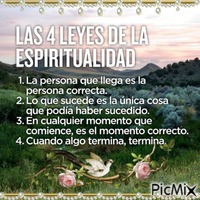 Las cuatro leyes de la espiritualidad - - Бесплатный анимированный гифка
