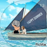 Happy summer animerad GIF