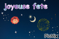 joyeuse fete - GIF เคลื่อนไหวฟรี