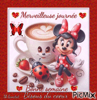 Merveilleuse journée Minnie Mouse - GIF animé gratuit