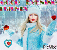 GOOD  EVENING  FRIENDS - Free animated GIF