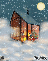 Copiosa nieve animovaný GIF