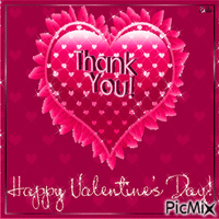 Thank You. Happy Valentines Day animēts GIF