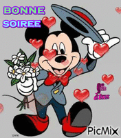 BONNE SOIREE BISOUS - Bezmaksas animēts GIF