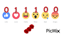 reakcje facebook - Безплатен анимиран GIF
