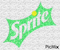 Sprite Glitter Logo animovaný GIF