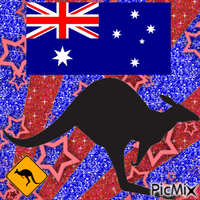 AUSTRALIA ''KANGAROO'' animovaný GIF