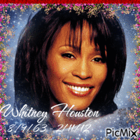 Hommage Whitney Houston - GIF animé gratuit