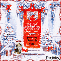 Merry Christmas from my home to your home. - GIF animé gratuit