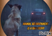 ANIMAL ABANDONMENT IS A BAD STORY - GIF animé gratuit