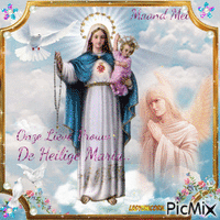 Maand Mei Onze Lieve Vrouw Heilige Maria - GIF animé gratuit