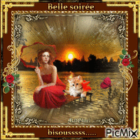 belle soirée - Бесплатный анимированный гифка
