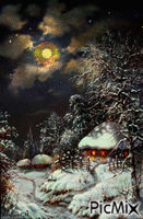 Зима - 免费动画 GIF