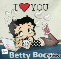 Betty boop animuotas GIF