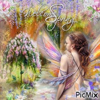Welcome Spring - PNG gratuit