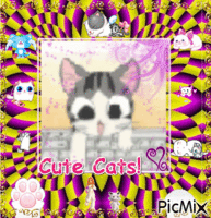Cute Cats!♥o♥ geanimeerde GIF