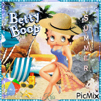 Betty à la plage