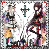 ♥ Gothic Girls ♥ animuotas GIF
