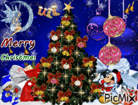 Merry Christmas анимирани ГИФ